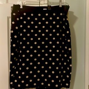 Black and cream skirt Ann Taylor